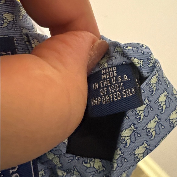 Vineyard Vines Custom Collections Merrill Lynch Logo Baby Blue Silk Necktie Tie - Picture 5 of 14